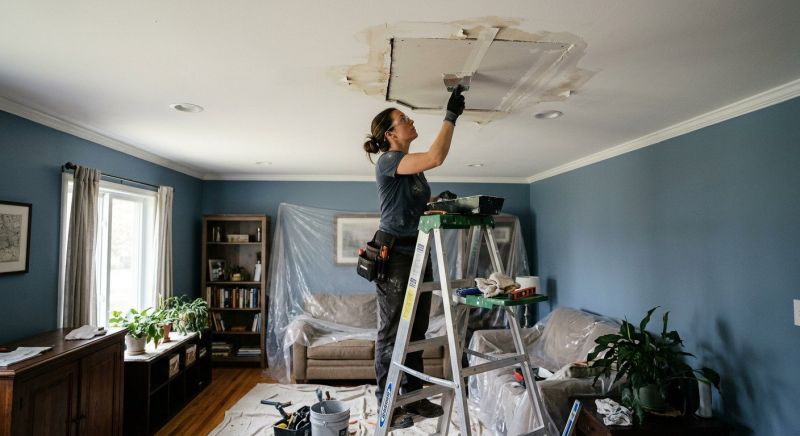 Water Damage Ceiling Repair in Katy, TX