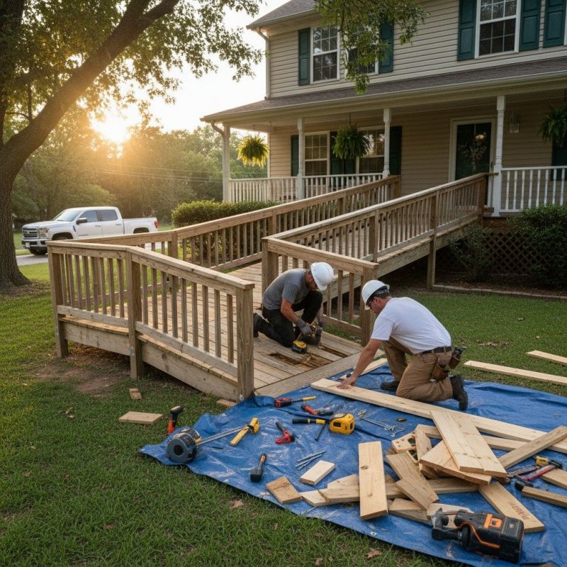Wood Ramp Repair in Olathe, KS